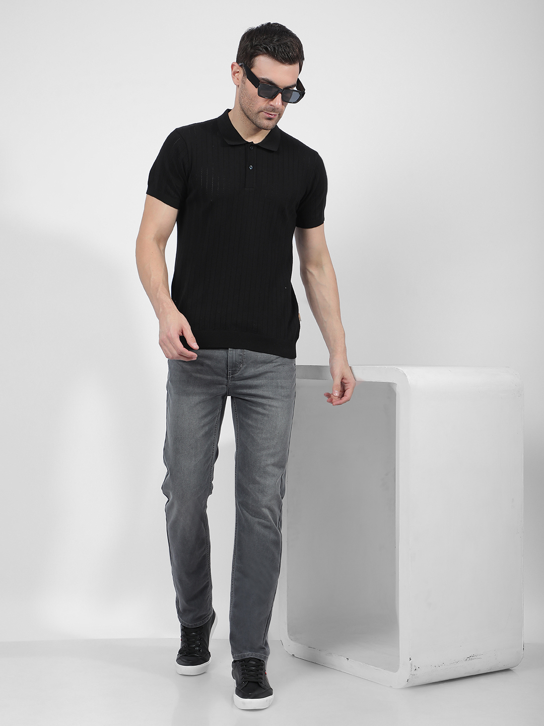 Numero Uno Men Faded Grey Jeans